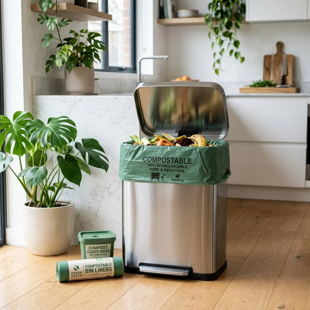 Save Green compost and bin liners for wet waste collection